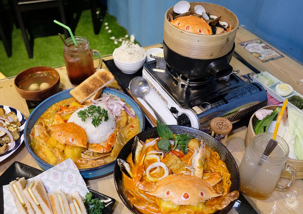 饗料理︳彰化員林唯一的新馬料理！一個人也能爽吃辣螃蟹蛋飯和馬來西亞肉骨茶蒸籠宴